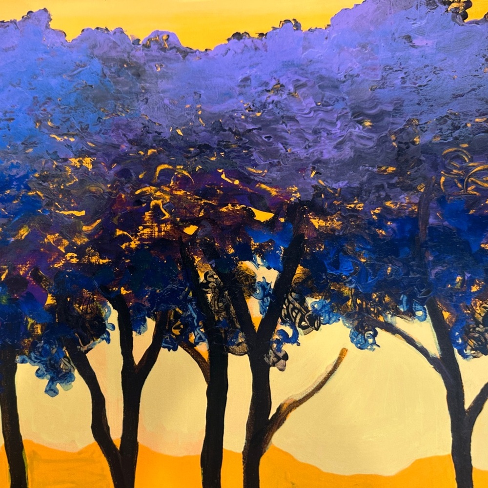 David Najar Horizon Of Gold Giclee Print Signed Art 2050/2250 Framed Tree - Picture 2 of 7